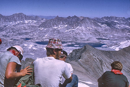 Wanda Lake from summit of Mt. Goddard - Kings Canyon National Park 20 Aug 1969