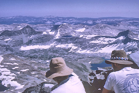 Martha Lake etc. from Mt. Goddard - Kings Canyon National Park 20 Aug 1969