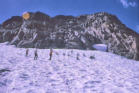 Glissading on the way back to camp - Kings Canyon National Park 20 Aug 1969
