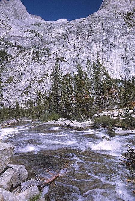 Looking back toward Glacier Creek from Cataract Creek - Kings Canyon National Park 26 Aug 1969