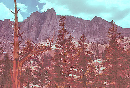 Mt. Mallory from camp at Little Meysan Lake - Jun 1961