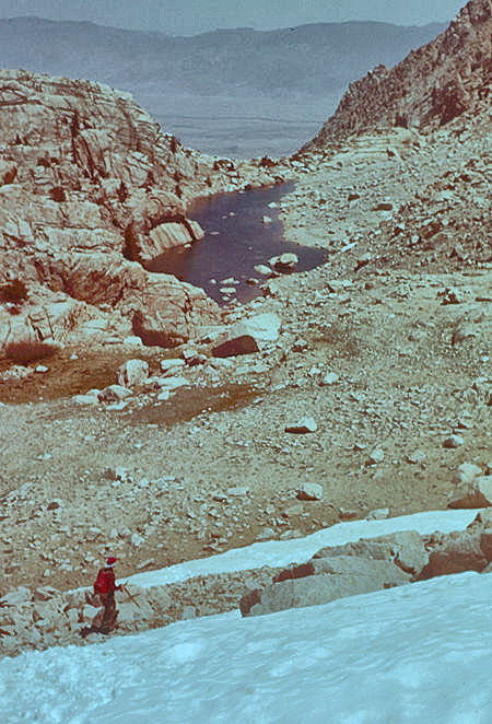 Small lake below camp - Lone Pine Peak - Jun 1961
