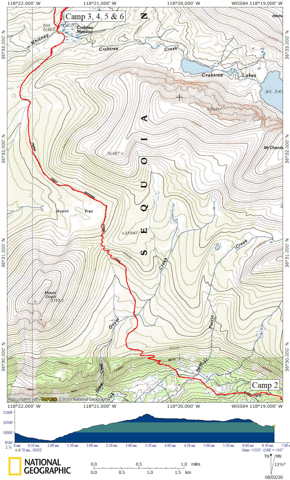 1981 Deck Trek Day 3 map