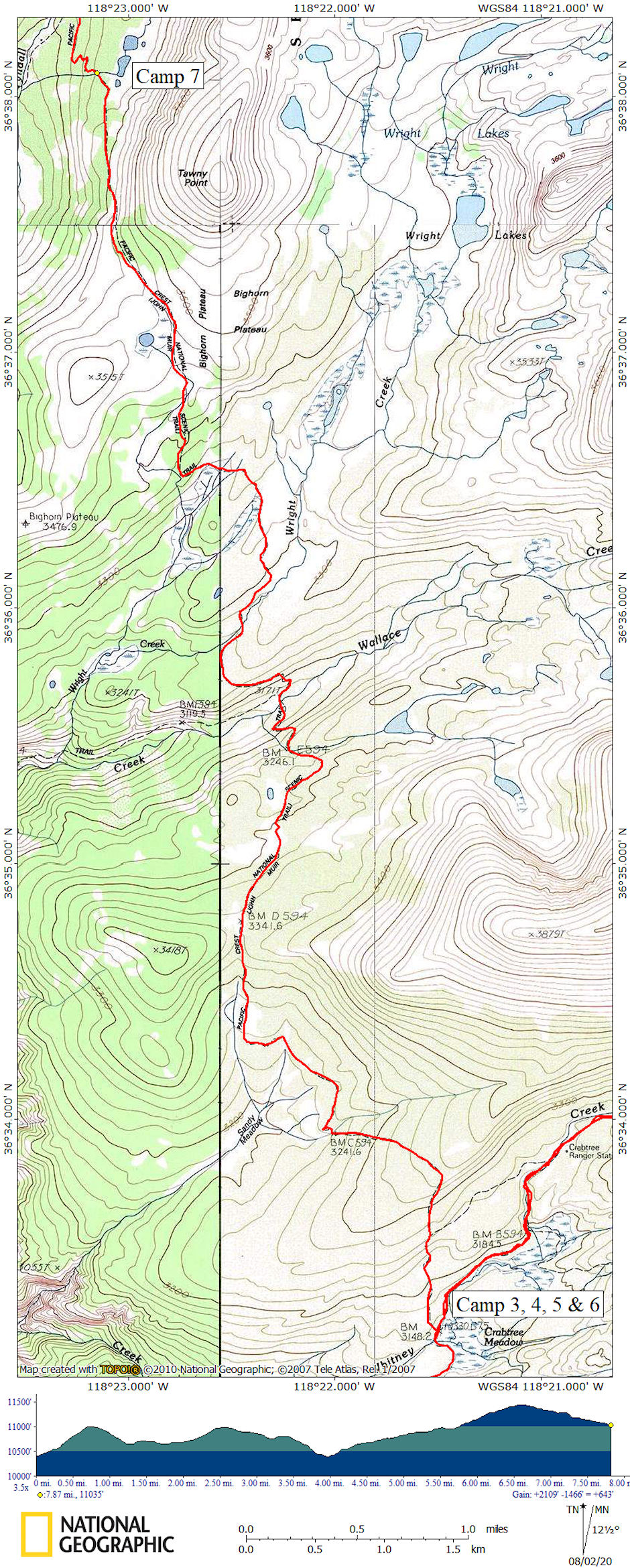 1981 Deck Trek Day 7 map