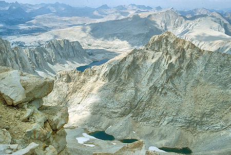 Wales Lake, Artic Basin from Mount Whitney - Sequoia National Park 26 Aug 1981