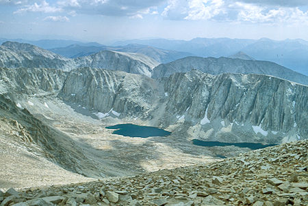 Mount Hitchcock and Lakes from Mount Whitney - Sequoia National Park 26 Aug 1981