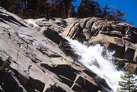 Bonnie Lake cascade - Hoover Wilderness 1995