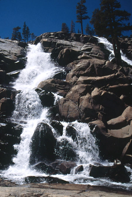 Bonnie Lake cascade - Hoover Wilderness 1995
