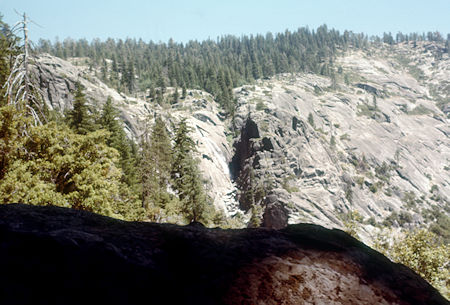 Chilnualna Falls from the trail - Yosemite National Park - Jul 1957