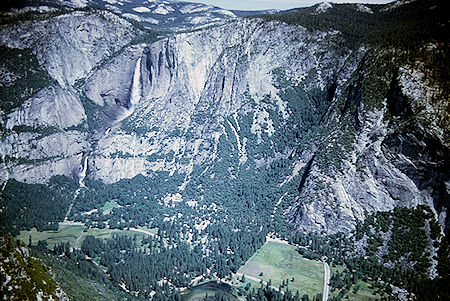Yosemite Falls and Valley from Glacier Point - Yosemite National Park 01 Jun 1968