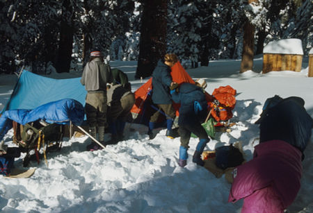 Camp at Agnew Meadows - Ansel Adams Wilderness - Dec 1973