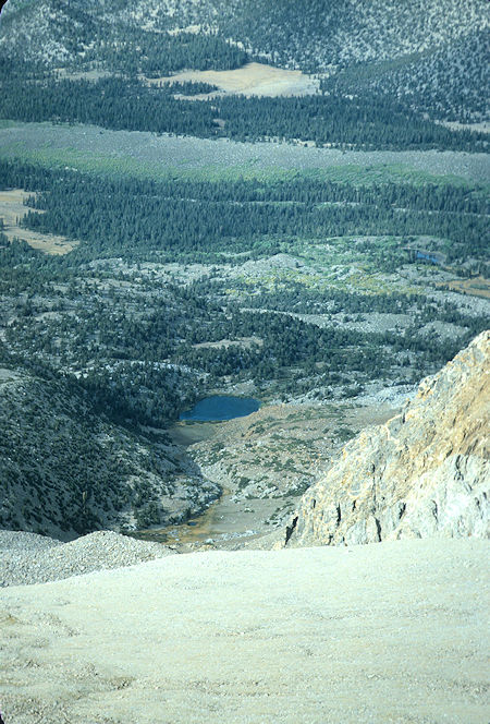 This provides a good view of the Francis Lake inlet stream and the slope on the left