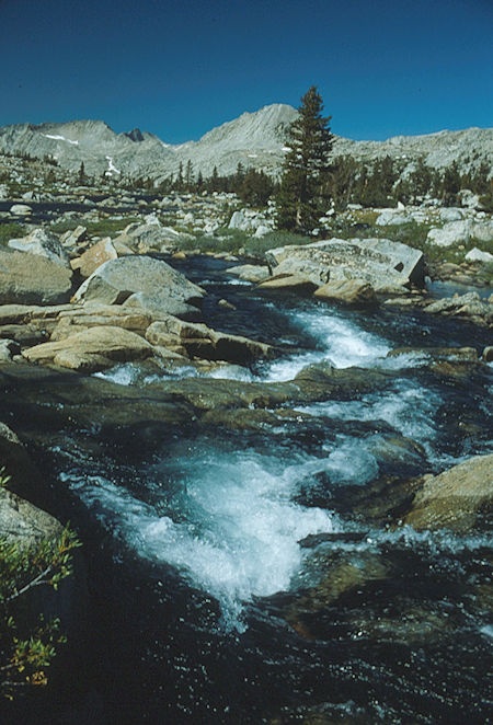 Pilot Knob over outlet of Lower Golden Trout Lake - 1983