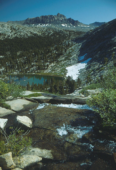 Mt. Humphreys from outlet of Upper Lobe Lake - 1983