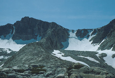 Glacier Divide looking along ridge between Honeymoon Lakes and Ramona Lake - 1983