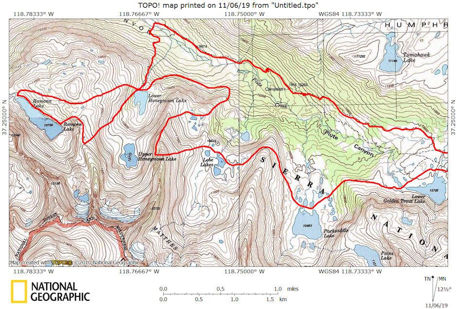 Glacier Divide Lakes Map
