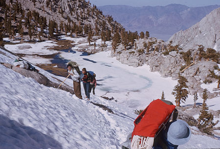 Final climb to camp on way up Mt. LeConte - Jun 1963