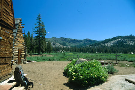 Looking east up Cooper Meadow from the cabins - Emigrant Wilderness 1994