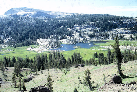 Granite Dome over westerly lake in Upper Relief Valley - Emigrant Wilderness 1994