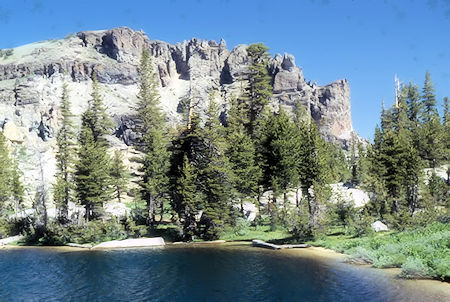 Campsite area, East Flange Rock, Easterly Lake  - Emigrant Wilderness 1994
