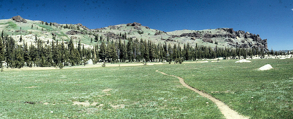 The ridge I came down, East Flange Rock - Emigrant Wilderness 1994