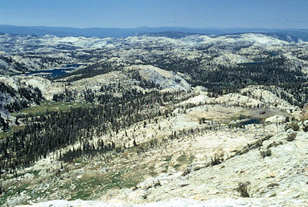 Long Lake and Pinto Lakes from Granite Dome - Emigrant Willderness 1994