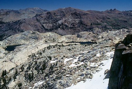 Lewis Lakes and Relief Peak from near Granite Dome - Emigrant Wilderness 1994