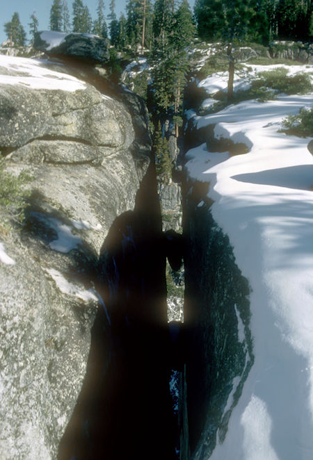Fissure at Taft Point - Yosemite National Park - 02 Jan 1970