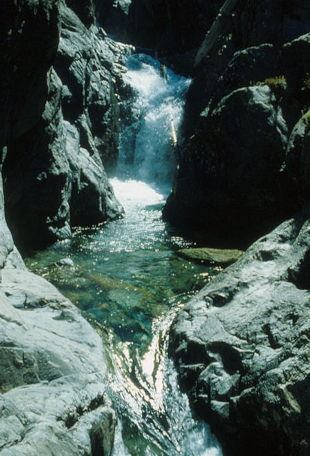 Iron Creek on the way to Hemlock Crossing - Ansel Adams Wilderness - Aug 1980