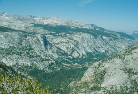 Clark Range above Merced River - Yosemite National Park - Aug 1980