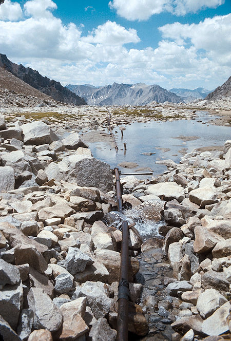 Headwaters of North Fork of Morgan Creek and water pipeline - 1977