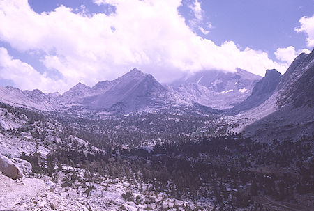 University Peak from Kearsarge Pass Trail - Kings Canyon National Park 29 Aug 1970
