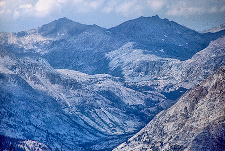 Triple Divide Peak (right) from Mt. Hitchcock - Sequoia National Park 26 Aug 1971