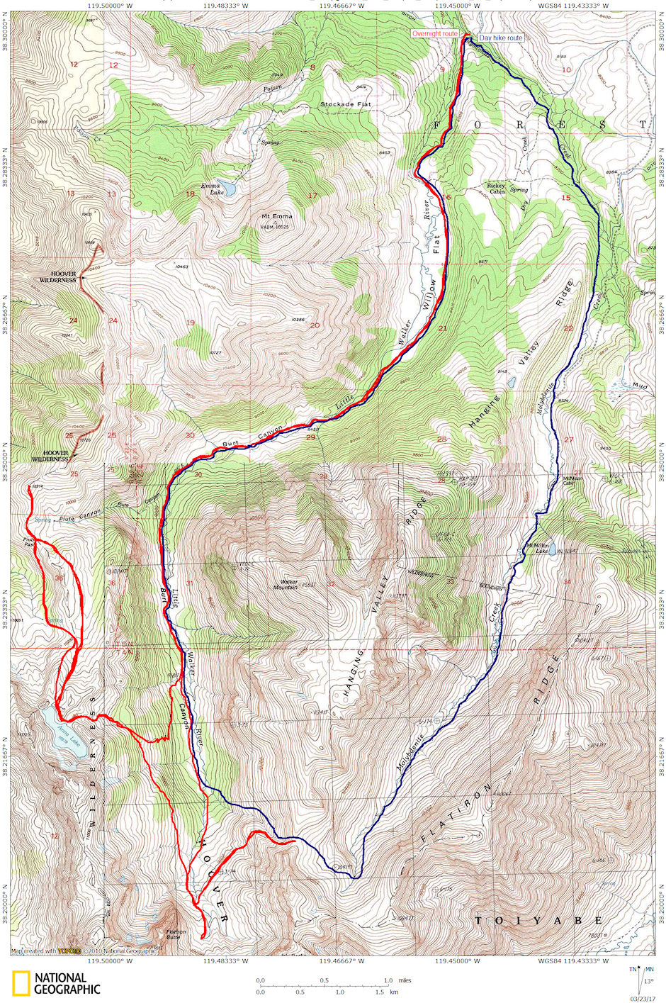 Obsidean Campground, Burt Canyon, Molybdenite Creek Eploration 1995