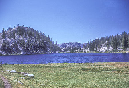 Miller Lake on trail from Virginia Canyon to Matterhorn Canyon - Yosemite National Park - 21 Aug 1962