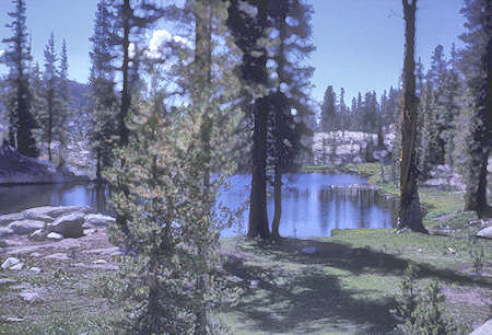 Unnammed lake on Virginia Canyon to Matterhorn Canyon trail - Yosemite National Park - 21 Aug 1962