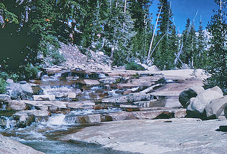 Spiller Creek on trail from Virginia Canyon to Matterhorn Canyon - Yosemite National Park - 21 Aug 1962