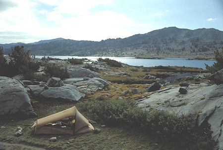 Camp at Thousand Island Lake - Ansel Adams Wilderness - Aug 1988