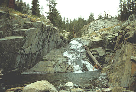 Stream below Garnet Lake outlet - Ansel Adams Wilderness - Aug 1988