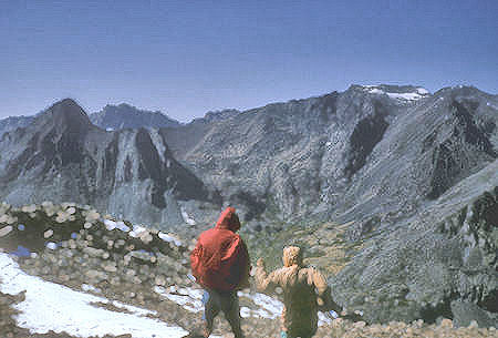 Virginia Peak and Sawtooth's from top of Camiaca Peak - 05 Sep 1964
