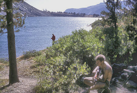 Fishing at Summit Lake - Hoover Wilderness - 05 Sep 1964