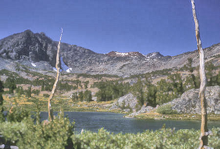 Looking back to the ridge from Virginia Lakes - Hoover Wilderness - 06 Sep 1964