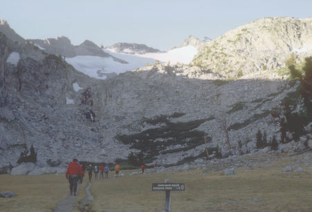 Heading out to climb Mount Lyell from Upper Lyell Base Camp - Yosemite National Park - 25Aug 1966