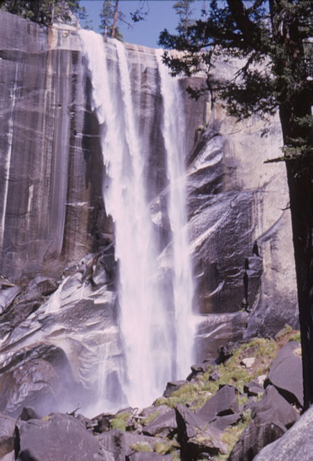 Vernal Falls from Mist Trail - Yosemite National Park - 20 Aug 1966