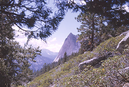 Charlotte Dome from trail descending from Gardiner Pass - Kings Canyon National Park 05 Sep 1970