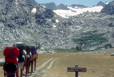 On the trail to Donahue Pass, Mount Lyell - John Muir Trail - Yosemite National Park - 26 Aug 1966