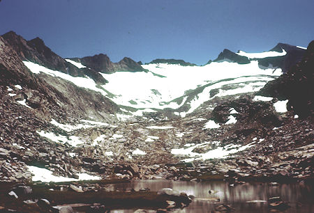Mount Lyell from Donahue Pass Trail - John Muir Trail - Yosemite National Park - Aug 1958