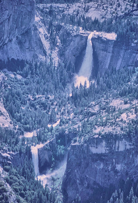 Nevada and Vernal Falls from Glacier Point - Yosemite National Park 01 Jun 1968