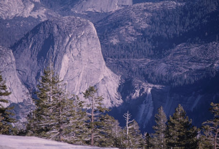 Liberty Cap and Nevada Fall from Sentinel Dome - Yosemite National Park - 02 Jan 1970