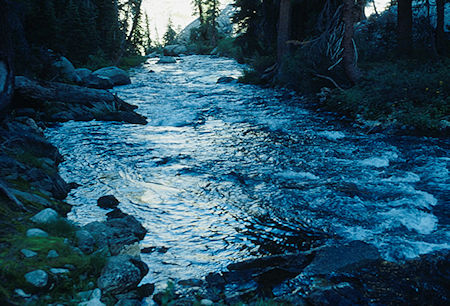 Early morning North Fork San Joaquin River - Ansel Adams Wilderness - Aug 1993